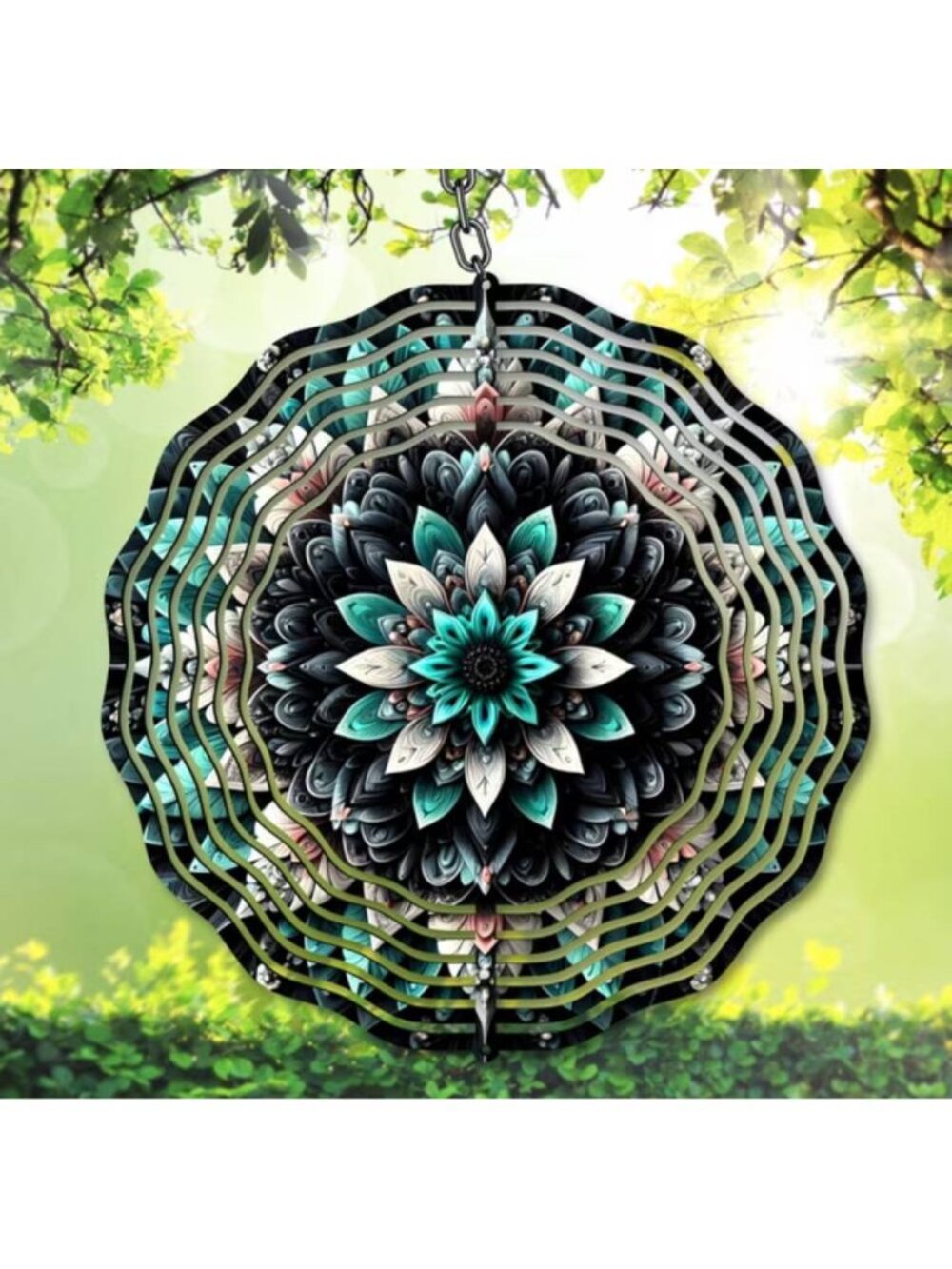 Baby Cow Double Sided Wind Spinner 10 Inch, Farmhouse Garden Decor